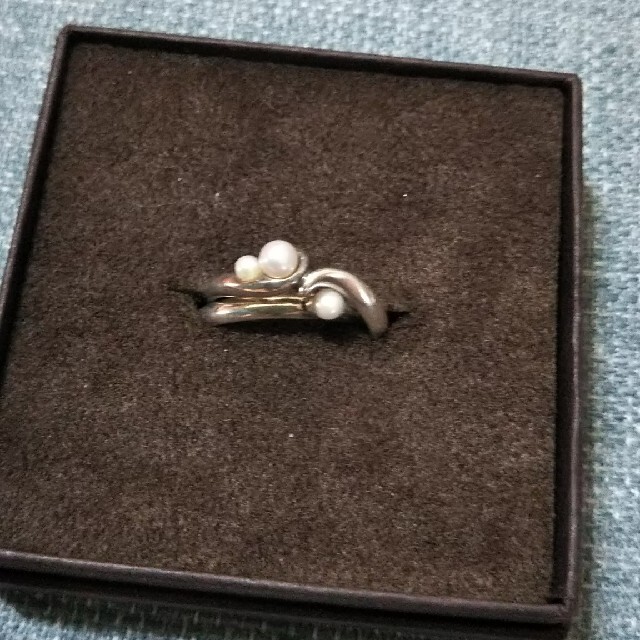 canal４℃(カナルヨンドシー)の【USED品】4℃ ２連シルバーリング 9号 レディースのアクセサリー(リング(指輪))の商品写真