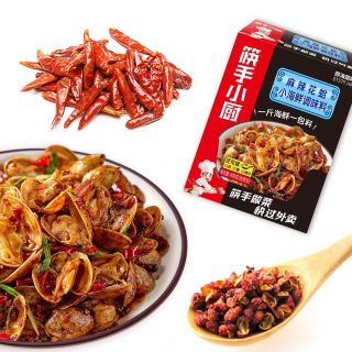 送料無料！まとめ買いでもっとお得！アサリの麻辣炒め 辣炒花蛤 調味料 80g(調味料)