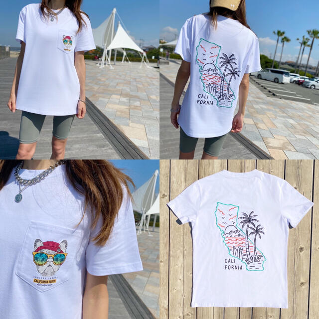 STANDARD CALIFORNIA(スタンダードカリフォルニア)の西海岸系　LUSSO SURF カリフォルニアポケットTシャツ　Mサイズ メンズのトップス(Tシャツ/カットソー(半袖/袖なし))の商品写真