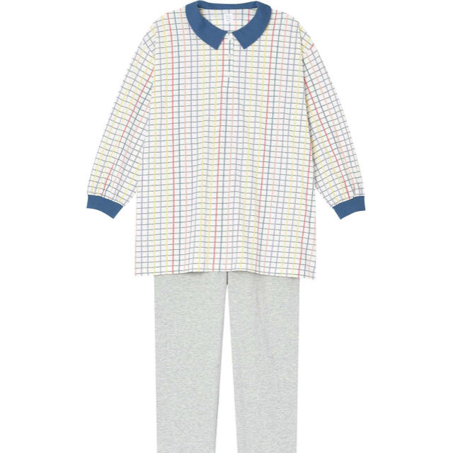 ウンナナクール新品未使用長袖パジャマLサイズチェック上下セットワコールマタニティ
