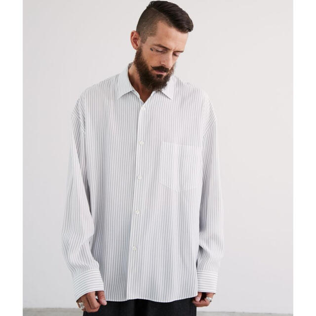 LIDNM VISCOSE STRIPE WIDE SHIRT 3