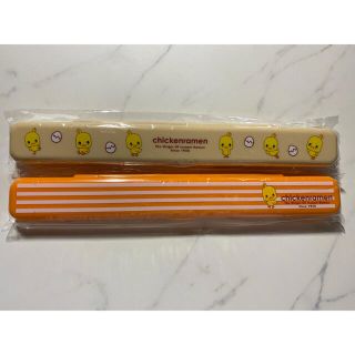 ニッシンショクヒン(日清食品)のチキンラーメン ひよこちゃんお箸セット(キャラクターグッズ)