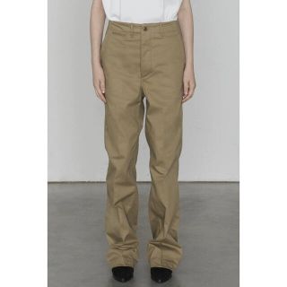 HYKE COTTON TWILL ARMY CHINOS(WIDE)171cm痩型体型着用サイズ