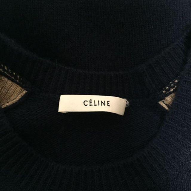 celine(セリーヌ)のCELINE ニットワンピース フィービー 高級イタリア製 カシミヤ混 Sサイズ レディースのワンピース(ひざ丈ワンピース)の商品写真