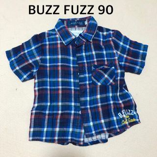 ベベ(BeBe)のBUZZ FUZZ 90 半袖チェックシャツ(Tシャツ/カットソー)