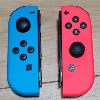 ニンテンドースイッチ(Nintendo Switch)の【動作確認済】Joy-Con　(ジョイコン)　左右セット(携帯用ゲーム機本体)