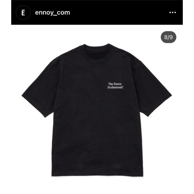 エンノイ　Ennoy ブラック　Tシャツ　Lサイズ