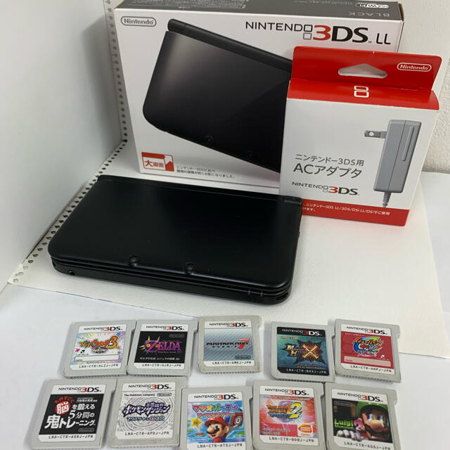 総合福袋 ニンテンドー3DS - Nintendo 3DS  LL 本体ブラック 携帯用ゲーム機本体