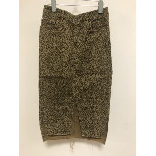 ザラ(ZARA)のZARAヒョウ柄タイトスカート(ひざ丈スカート)