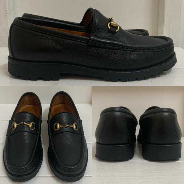 Gucci(グッチ)のGUCCI グッチ ITALY製 ホースビットレザーローファー ブラック 35C レディースの靴/シューズ(ローファー/革靴)の商品写真