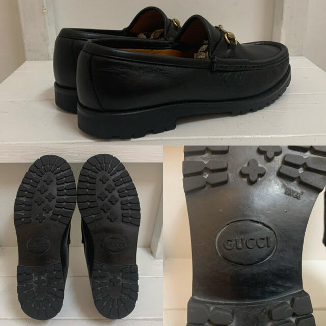 Gucci(グッチ)のGUCCI グッチ ITALY製 ホースビットレザーローファー ブラック 35C レディースの靴/シューズ(ローファー/革靴)の商品写真