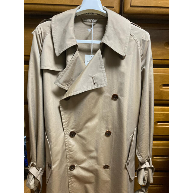 18ss AURALEE Finx Polyester Big Trench 3