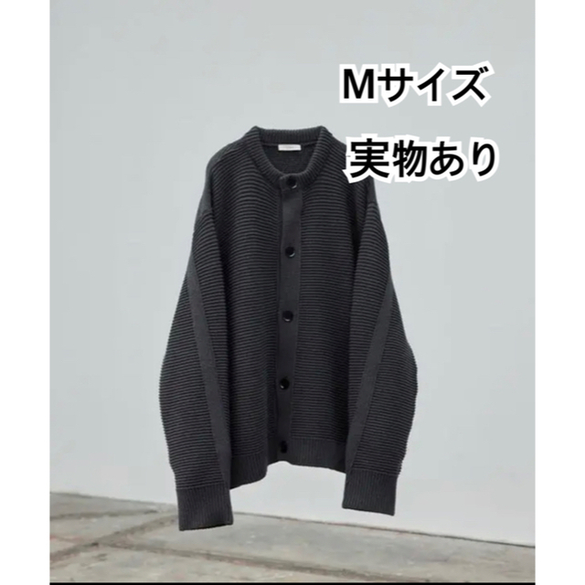 lidnm LOOP YARN WIDE CARDIGAN CHARCOAL MSUNSEA