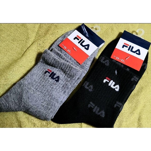 FILA(フィラ)の■新品 FILA　フィラ　ハーフソックス　2P メンズのレッグウェア(ソックス)の商品写真