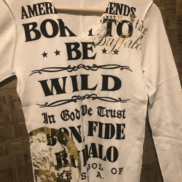 BUFFALO BOBS(バッファローボブス)のブァッファローボブズ　トップス　プリント　コットン メンズのトップス(Tシャツ/カットソー(七分/長袖))の商品写真