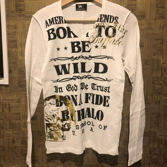 BUFFALO BOBS(バッファローボブス)のブァッファローボブズ　トップス　プリント　コットン メンズのトップス(Tシャツ/カットソー(七分/長袖))の商品写真