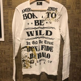 バッファローボブス(BUFFALO BOBS)のブァッファローボブズ　トップス　プリント　コットン(Tシャツ/カットソー(七分/長袖))