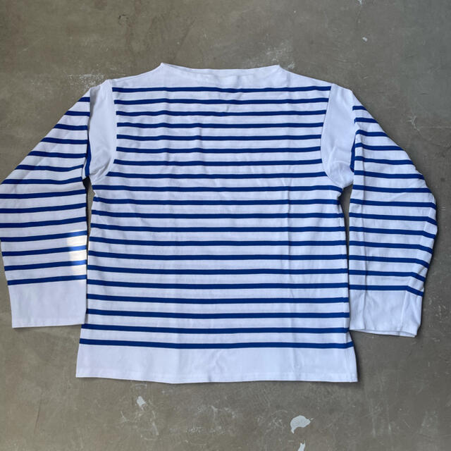 COMOLI(コモリ)の専用　即完　OUTIL tricot aast WHITE×BLUE メンズのトップス(Tシャツ/カットソー(七分/長袖))の商品写真