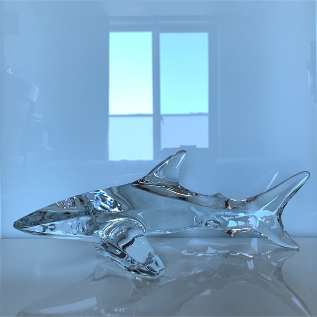 ✯ 極レア 高級 Baccarat サメ 魚 シャーク オブジェ 置物 ペット✯インテリア小物