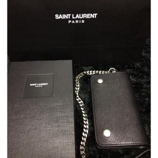 saint laurent チェーン ウォレット 財布