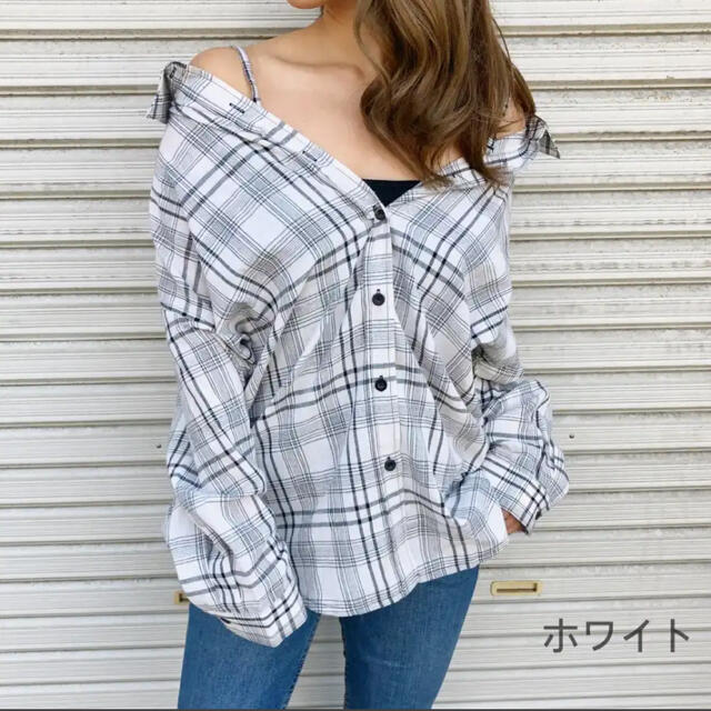 ★3WAY／チェックシャツ★ レディースのトップス(シャツ/ブラウス(長袖/七分))の商品写真