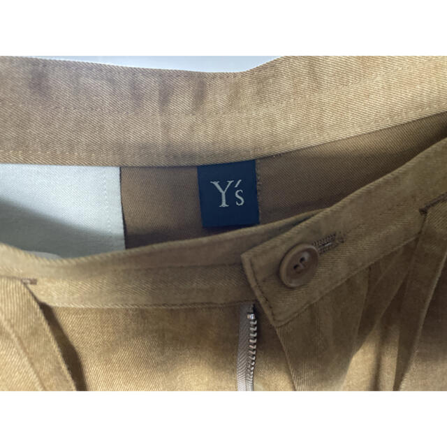 【美品】Y's/ワイズ ワイドパンツ かすれ迷彩 オリーブ Mサイズ 22AW