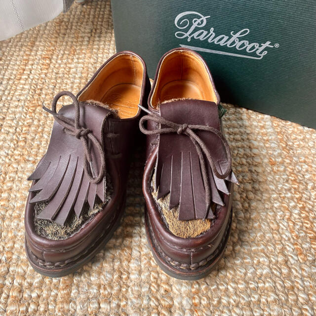 定価7万 Paraboot パラブーツ ミカエル ラビットファー 上品 15680円 ...