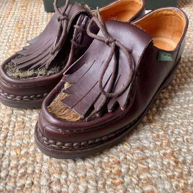 Paraboot(パラブーツ)の定価7万 Paraboot パラブーツ ミカエル ラビットファー レディースの靴/シューズ(ローファー/革靴)の商品写真