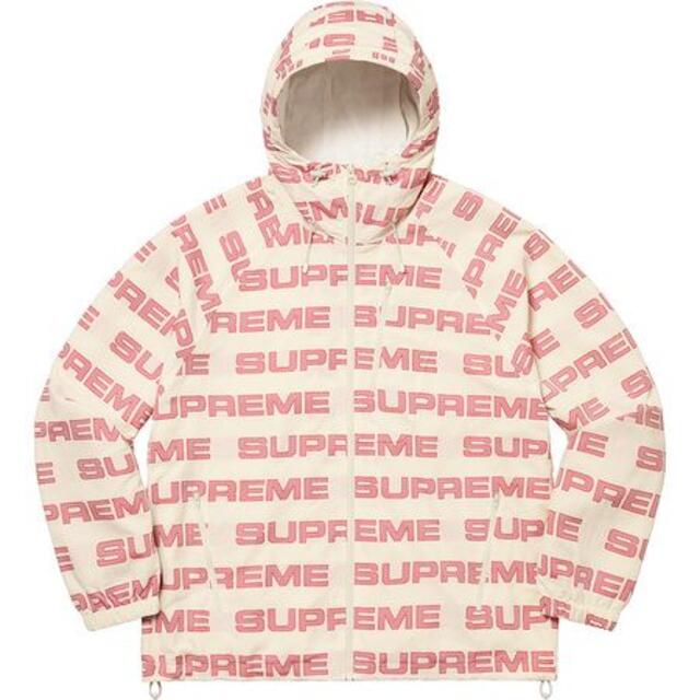 Supreme Logo Ripstop Hooded Track Jacket