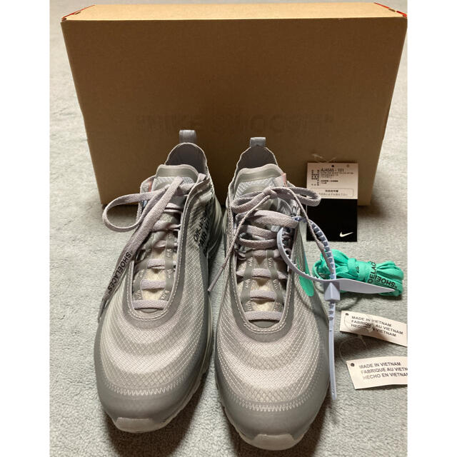 NIKE(ナイキ)のUS7 OFF-WHITE × NIKE AIR MAX 97 GREY メンズの靴/シューズ(スニーカー)の商品写真