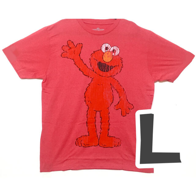 SESAME STREET(セサミストリート)の【セサミストリート】エルモTシャツ Lサイズ メンズのトップス(Tシャツ/カットソー(半袖/袖なし))の商品写真