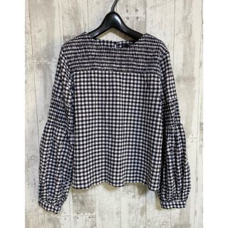 ザラ(ZARA)のZARA/ チェックバフスリーブブラウス(シャツ/ブラウス(長袖/七分))