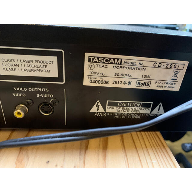 【値下げ中ラスト一台】TASCAM CD-200i 楽器のレコーディング/PA機器(その他)の商品写真