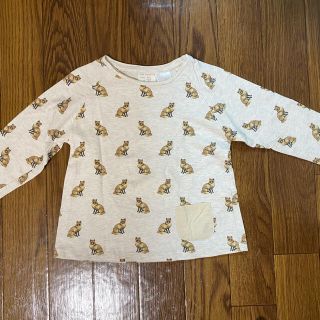 ザラ(ZARA)のZARA baby  ロンT 98 きつね(Tシャツ/カットソー)