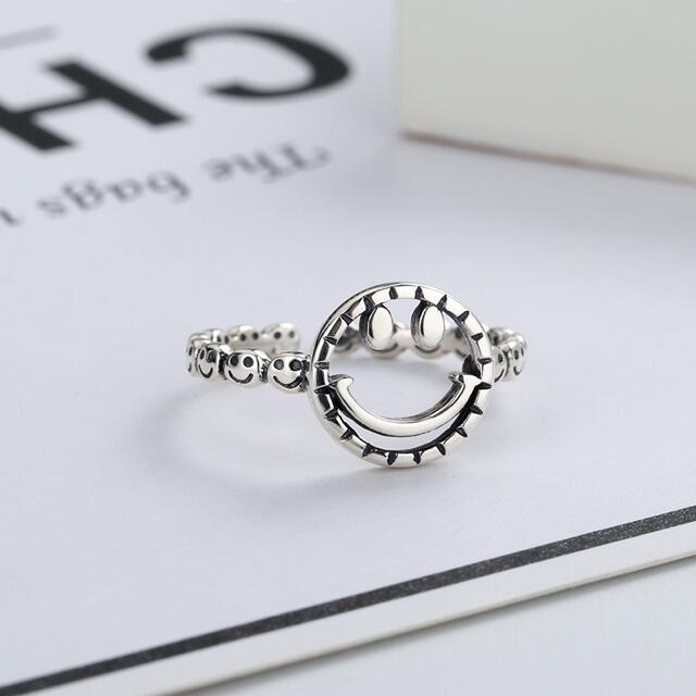 指輪 リング シンプル シルバー アクセサリー  韓国風 可愛い レディースのアクセサリー(リング(指輪))の商品写真