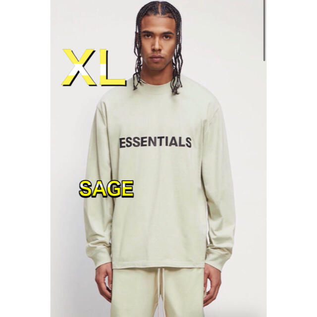 FOG Essentials エッセンシャルズ ロンT SAGE グリーン XLtee