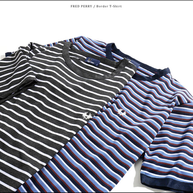 FRED PERRY(フレッドペリー)の FRED PERRY/フレッドペリー ボーダーＴシャツ  メンズのトップス(Tシャツ/カットソー(半袖/袖なし))の商品写真
