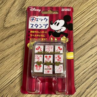 【未開封】ディズニー　ミッキーマウス　チェックスタンプ(その他)