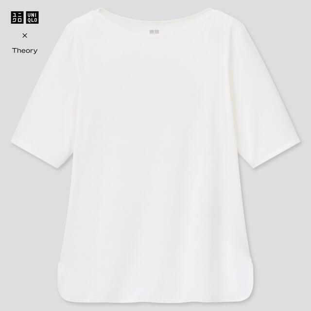 UNIQLO(ユニクロ)のエアリズムボードネックTシャツ レディースのトップス(Tシャツ(半袖/袖なし))の商品写真