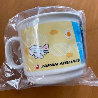 ジャル(ニホンコウクウ)(JAL(日本航空))の【新品】JAL  プラスチックマグカップ　巾着付き(マグカップ)