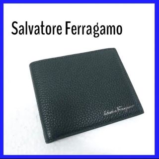 サルヴァトーレフェラガモ(Salvatore Ferragamo)の【極美品】Ferragamo フェラガモ レザー 折財布 札入れ(折り財布)