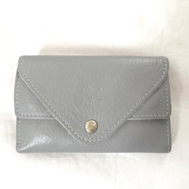IL BISONTE(イルビゾンテ)のイルビゾンテ　ミニ財布　限定色　グレー レディースのファッション小物(財布)の商品写真