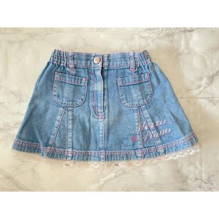 メゾピアノ デニムスカート 子供 スカート(女の子)(ピンク/桃色系)の メゾピアノ デニムスカート 子供 スカート(女の子)(ピンク/桃色系)の