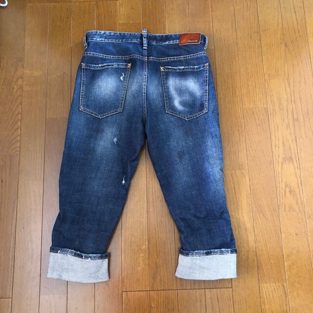 DSQUARED2 - DSQUARED2 ダメージ加工パッチワーククロップデニム 36の ...