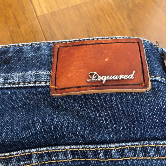 DSQUARED2 ダメージ加工パッチワーククロップデニム  36 5