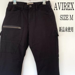 アヴィレックス(AVIREX)の【新品】AVIREX アヴィレックス ストレッチ カーゴパンツ ブラック 黒 M(ワークパンツ/カーゴパンツ)