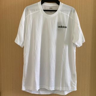 アディダス(adidas)のadidas 白Tシャツ CLIMALITE(トレーニング用品)