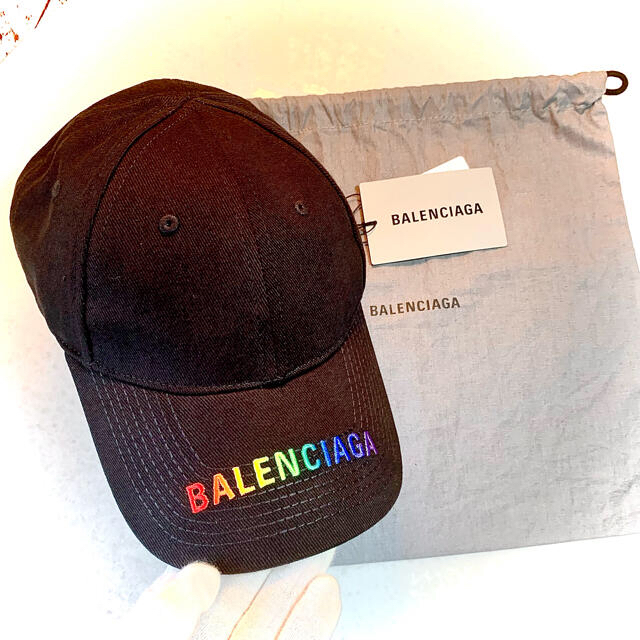 Balenciaga - Balenciagaバレンシアガ ロゴキャップ(レインボー) 虹色