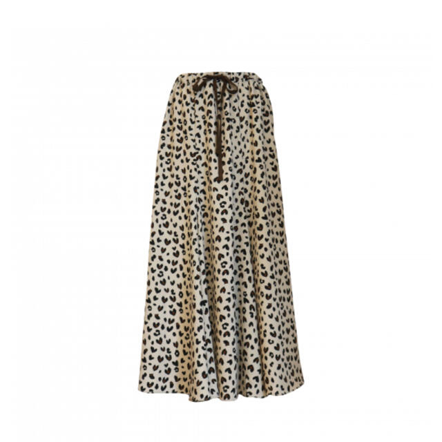 Heart leopard flare skirt   BayBee