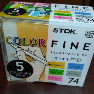 ティーディーケイ(TDK)の録音用MD(ミニディスク) TDK MD-FN74MA*5S(その他)